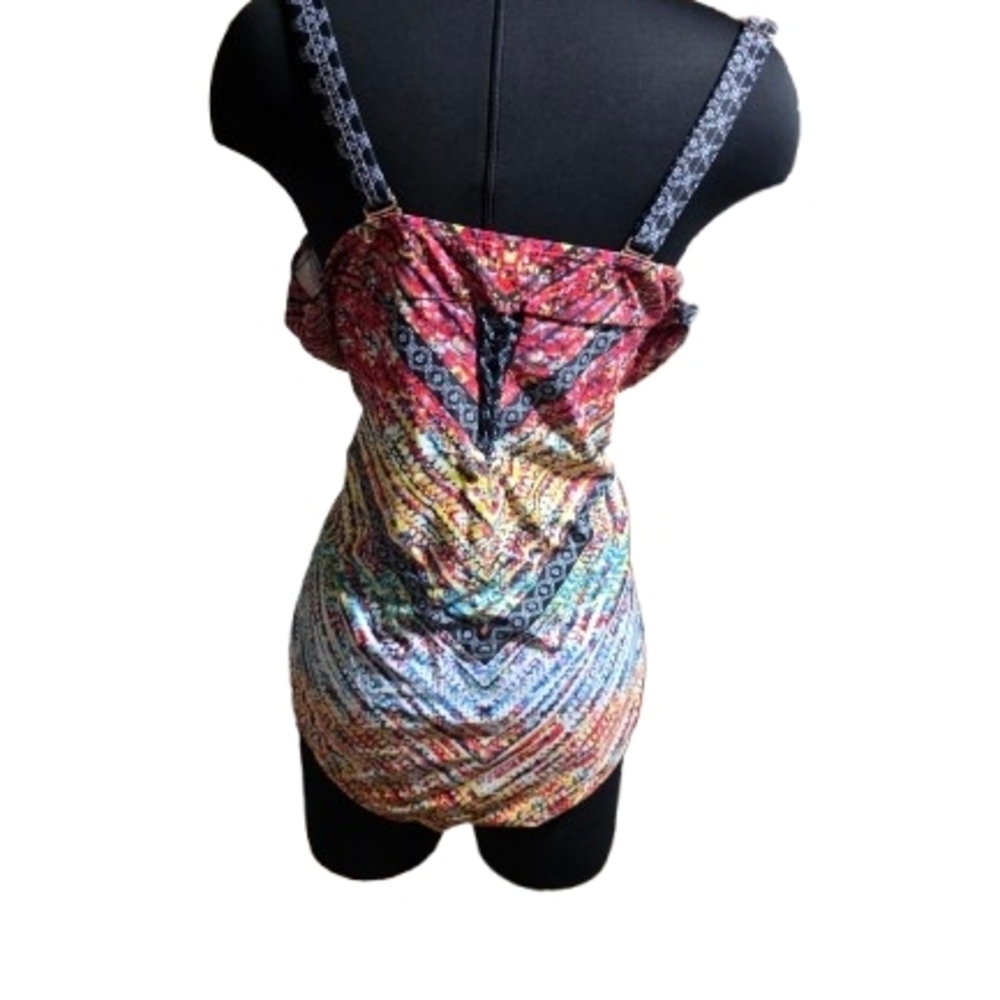 🔥 Meet Curve 4X Multicolor One-Piece Swimsuit | NWT | Plus Size 4X - Picture 6 of 7